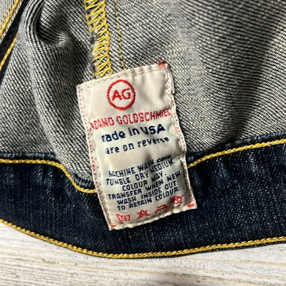 AG Adriano Goldschmied the Alamo Denim Jacket Size Medium - Picture 12 of 13